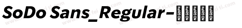 SoDo Sans_Regular字体转换